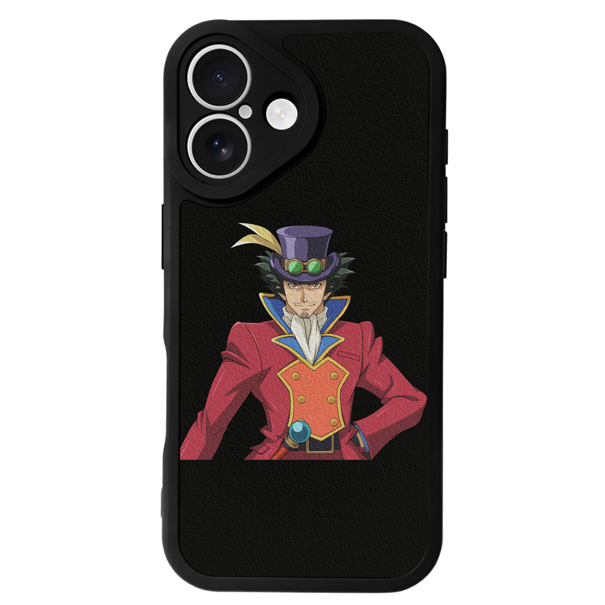 （画像用） 遊☆戯☆王 Yu-Gi-Oh! 【iPhone 16シリーズ対応】シリコンスマホケース（レザー調） 材質：シリコン